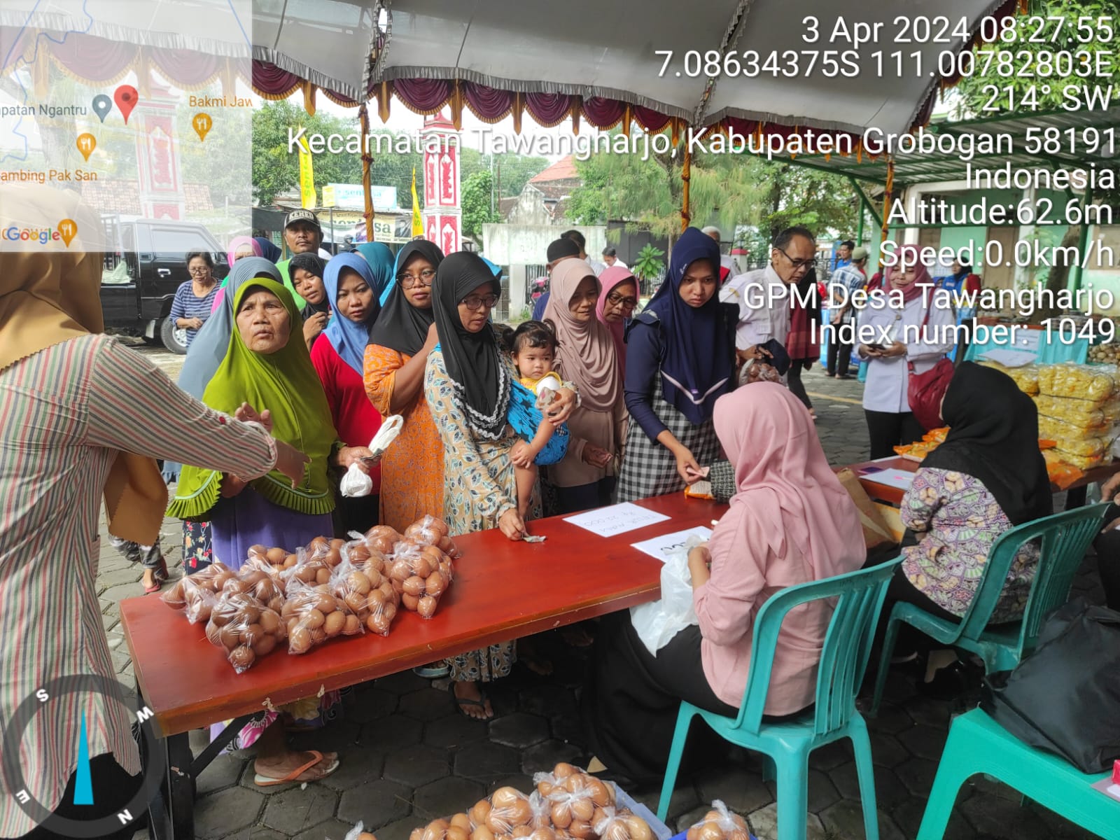 Gerakan Pangan Murah di Desa Tawangharjo dan Sidorejo