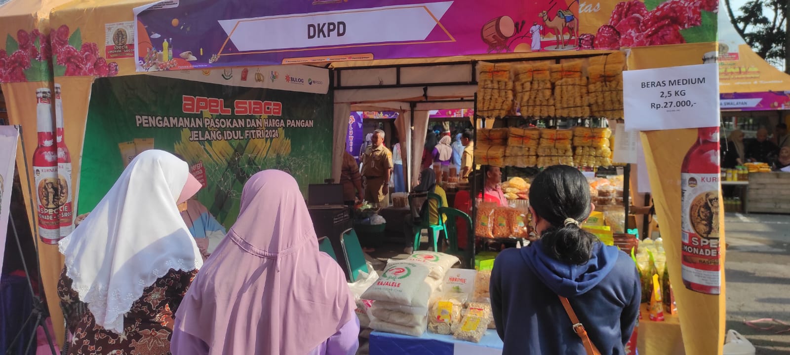 Dinas Ketahanan Pangan Daerah Berpartisipasi dalam Penutupan Pasar Murah di