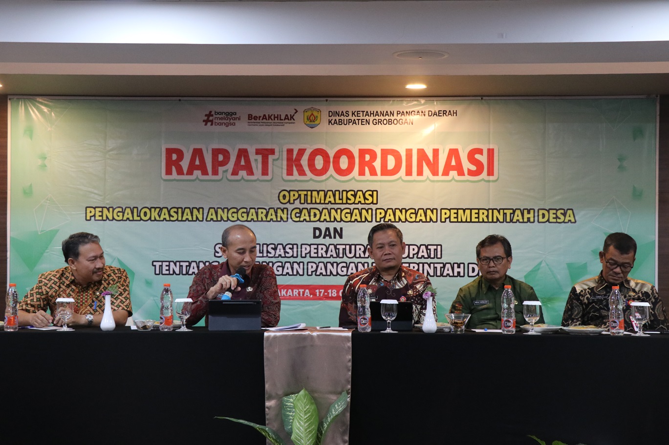 Rapat Koordinasi Optimalisasi Pengalokasian Anggaran Cadangan Pangan dan Sosialisasi
