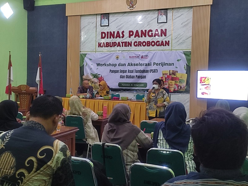 Dinas Pangan Grobogan Sukses Gelar Workshop dan Akselerasi Perizinan PSAT &amp;
